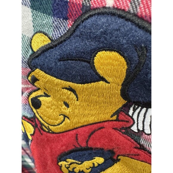Vintage Disney Catalog Winnie The Pooh Piglet Plaid Pajama Shirt Oversized OS - Picture 3 of 6